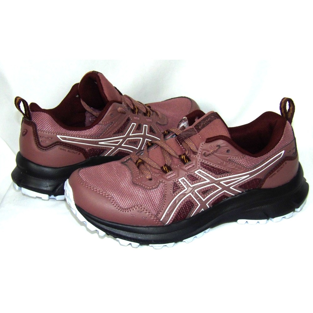 ASICS Trail Scout 3 Mauve Lace Up Athletic Running Shoes Hiking Women's 7